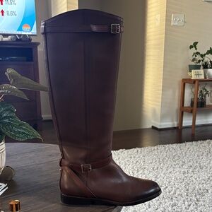 ANTONIO MELANI Dark Brown Leather Boots